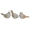 5 Inch Ceramic Bird Figurine Farmhouse Art Home Decor Shelf Sculpture Set of 3